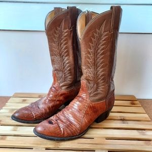 Vintage Tony Lama Lizard skin boots